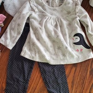 18 month girl penguin outfit